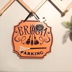 TARGET | Halloween Broom Parking Wooden Sign
